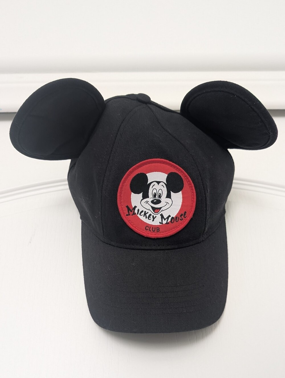 NWOT Disney Mickey Mouse Club Mousketeer Adult Baseball Cap With Attached Ears